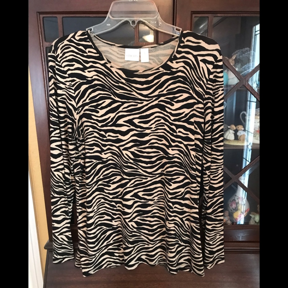 Animal print blouse from Chicos